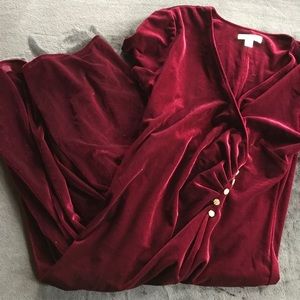 Velvet Maroon Dress